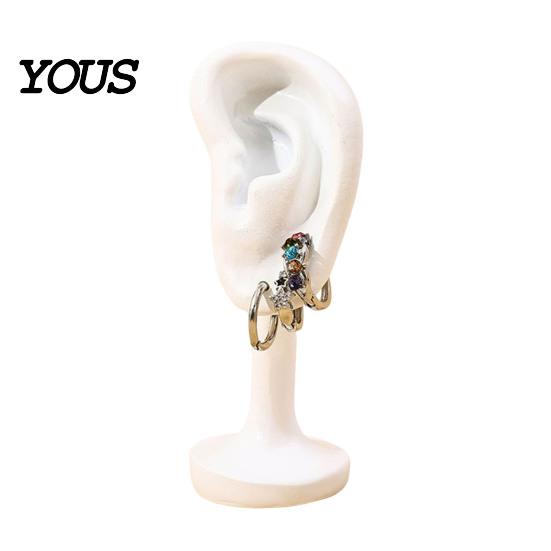 Jewelry Organizer Human Ear Earrings Holder, 3D Printed Earring Stand, Shape Stud Display Hanger Stand for Dresser Countertop Showcase