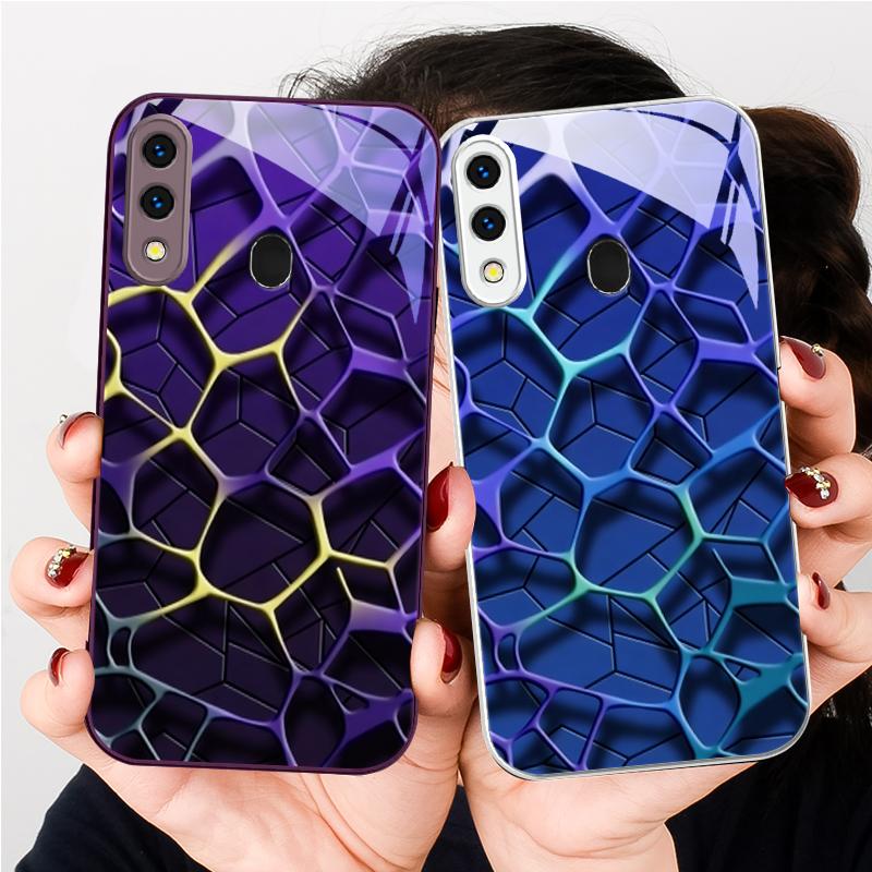 Abstrakte geometrische Kunst Für Samsung A20 30 22 23 24 25 26 31 32 A33 34 35 42 50 51 52 53 54 55 56 70 71 72 73 Glas-Handyhülle