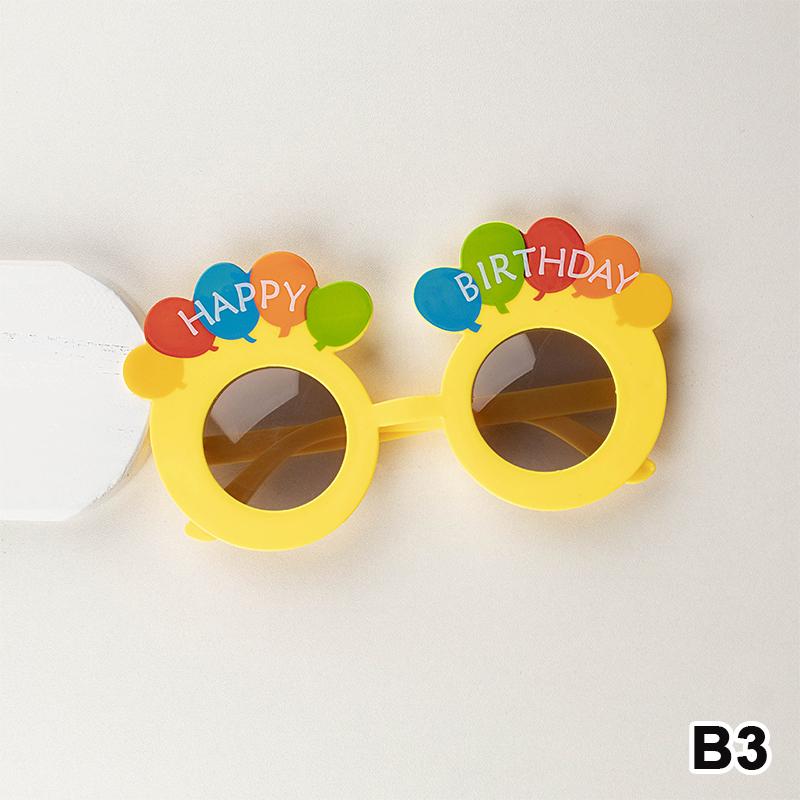 Party Fun Birthday Glasses Photo Props Plastic Decorative for Memorable Occasions
