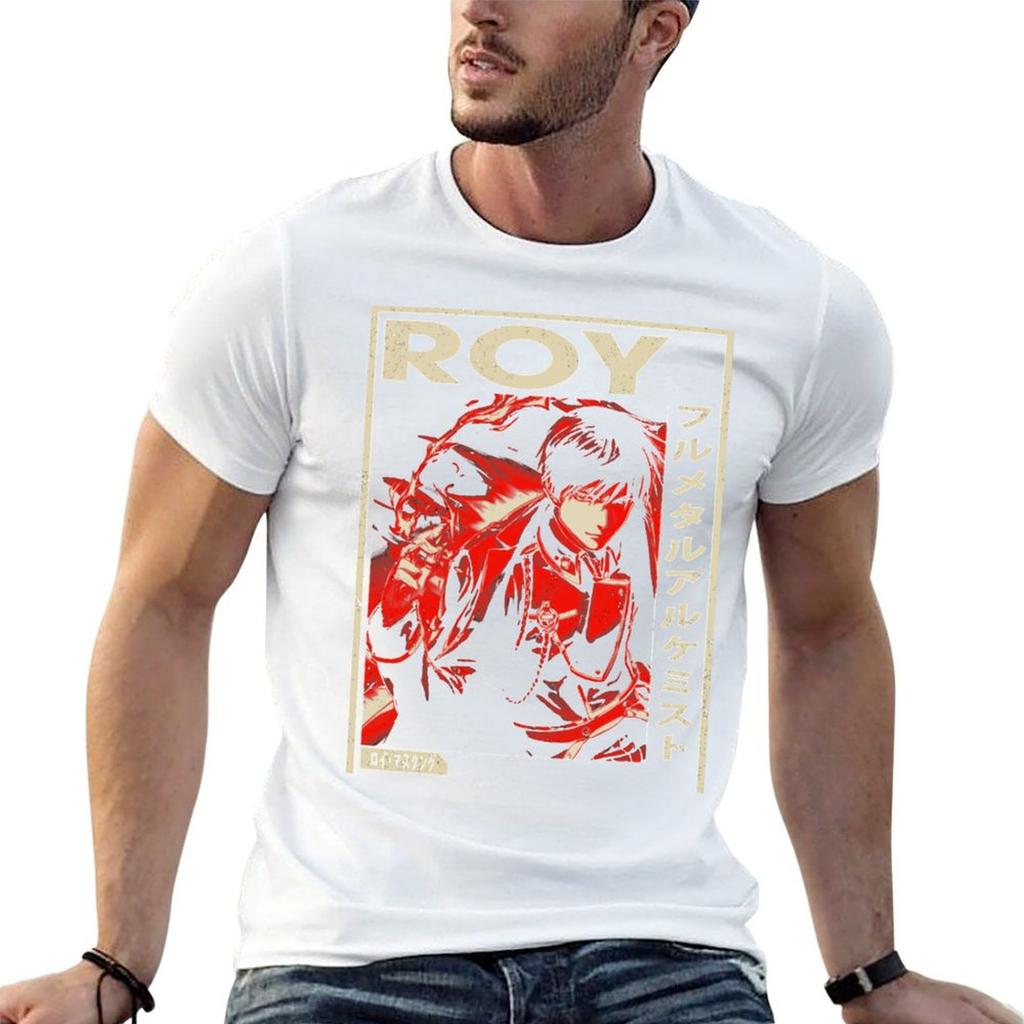 Vintage Love Fullmetal Alchemist Anime Roy Awesome TShirt Work Wear Breathable Tee