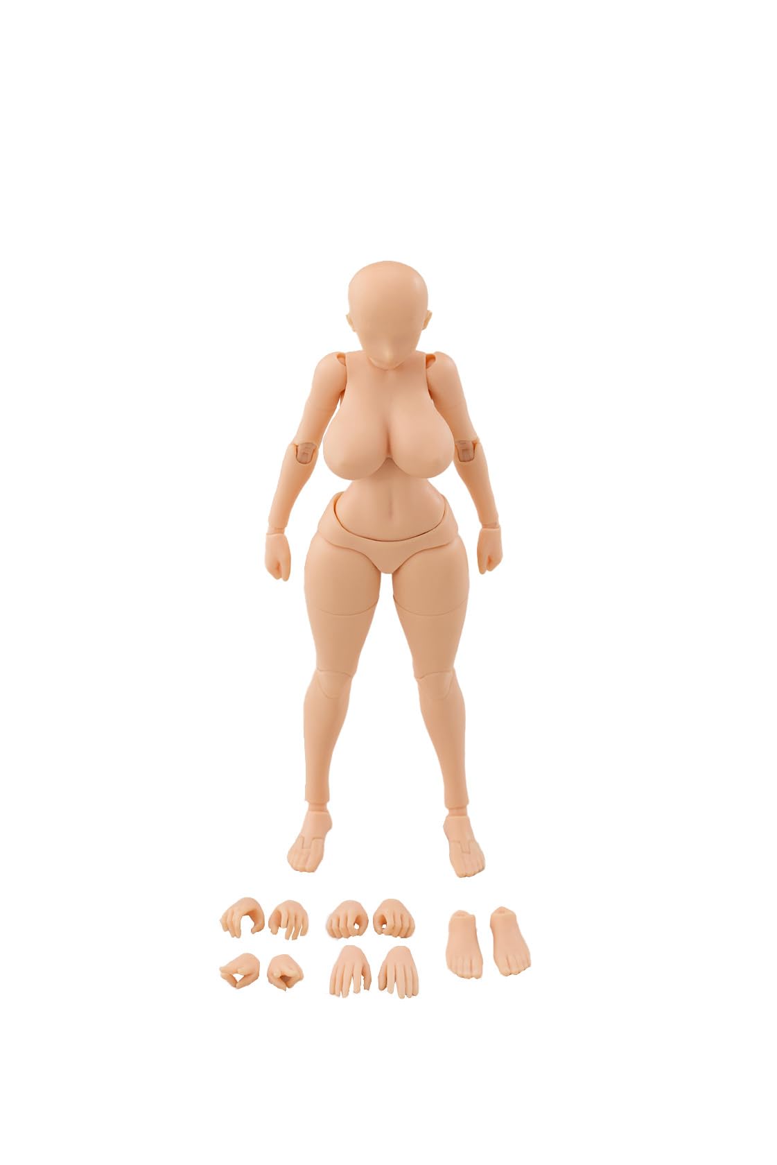

K Toys Масштабная экшн-фигурка пышнотелой женщины нормального цвета кожи 1/12, Тело, KT02B,