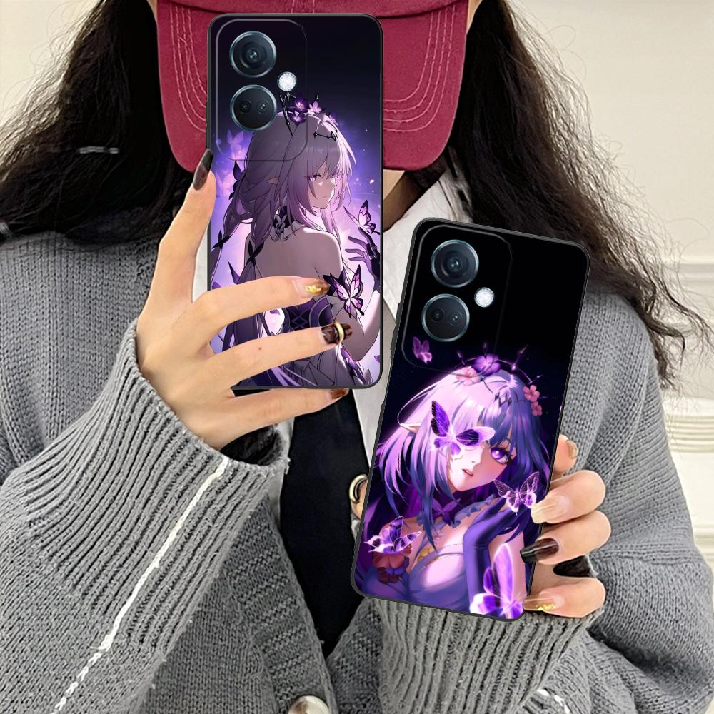 HSR Castorice Matte TPU Mobile Phone Case for OPPO Find X9 X8 X7 X6 X5 X3 X2 Plus S Pro Ultra Lite Colorful Printing Cover