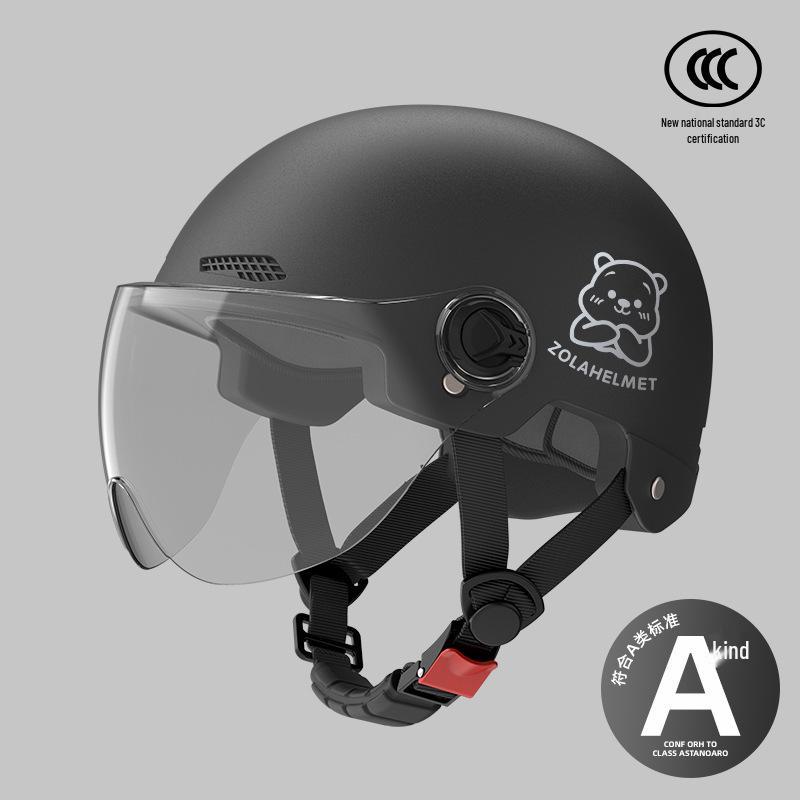Women's Lightweight Ventilated Electric Scooter Helmet with Sun & Ear Protection - All-Season 3C Certified Half Helmet