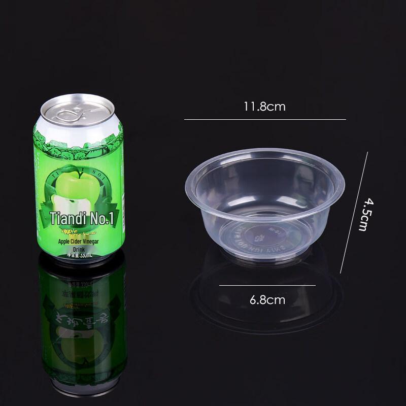 ZISIZ Disposable Round Food Bowls