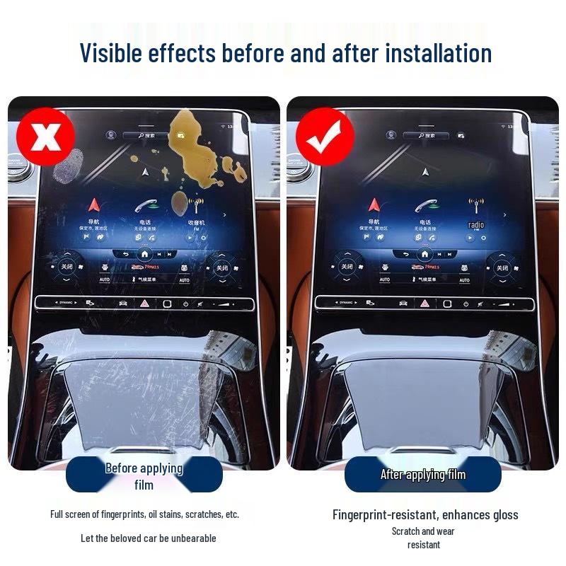 Zeekr 9X Grille & Screen Protection Films - TPU Invisible Front & Center Console Protectors.
