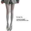 Women's Ribbed Cotton Tights with Flower Pattern High Elasticity Warmth Semi Opaque Pantyhose Slimming Leggings Hosiery