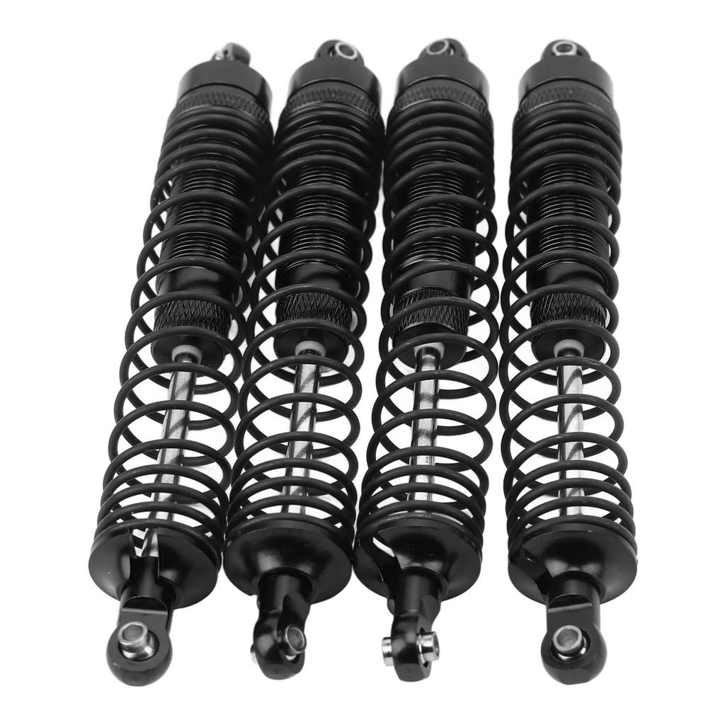 4PCS RC Front and Rear Shock Absorber Aluminium Alloy RC Shock Damper Set for LOSI 1 8 Black