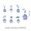 Mermaid Theme Children's Birthday Party Supplies: Cartoon Plates & Disposable Tablecloth