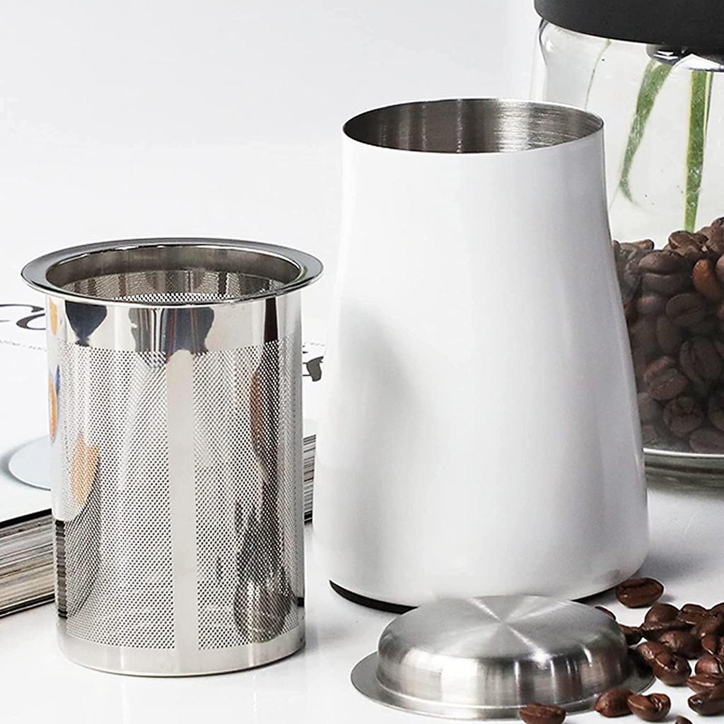 Coffee Powder Filter, No Coffee Pot Filter Needed, Coffee Powder Sifter, Coffee Accessories, Grinder, Precision Mesh, with Lid, Finely Grinder,