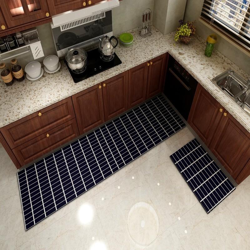 Bodenmatte aus Kristallsamt für die Küche, saugfähig, rutschfest, waschbar, Bodenmatte für die Küche, Eingangsbereich, Badezimmertür, Badezimmermatte, Teppich