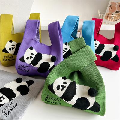 Knitted Mobile Phone Bag For Women In Spring And Autumn Cute Cartoon Versatile One Shoulder Diagonal Cross Bag Travel Coin Purse Small Handbag