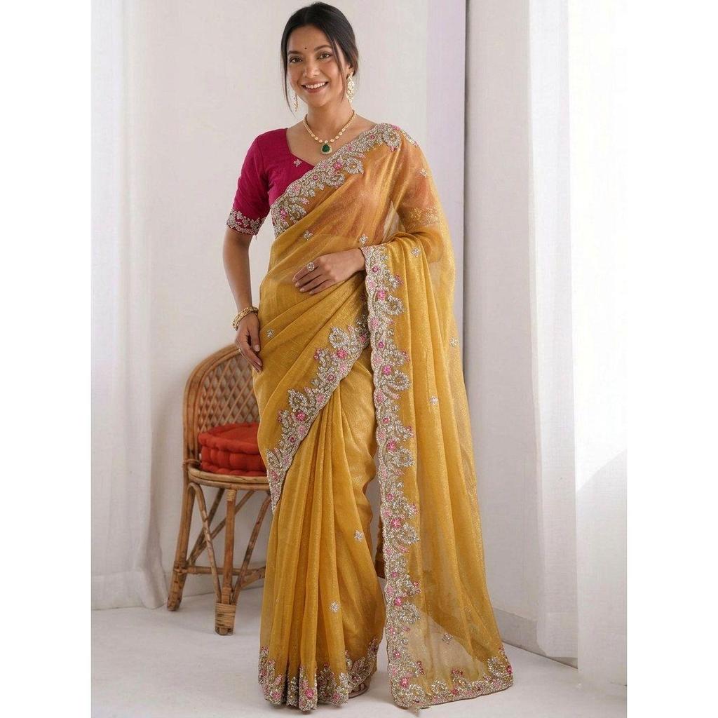 Collezione Speciale Saree Ricamati per Matrimoni Premium