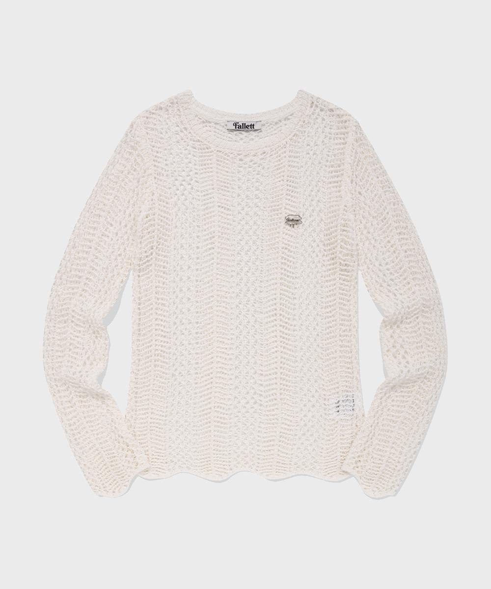 Pallet Crochet Summer Knit Ivory Ivory/M