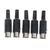 5Pcs DIN Male Plug 5 Pin Connector With Plastic Handle Adapters Cables DIN Male Plug Cable Connector