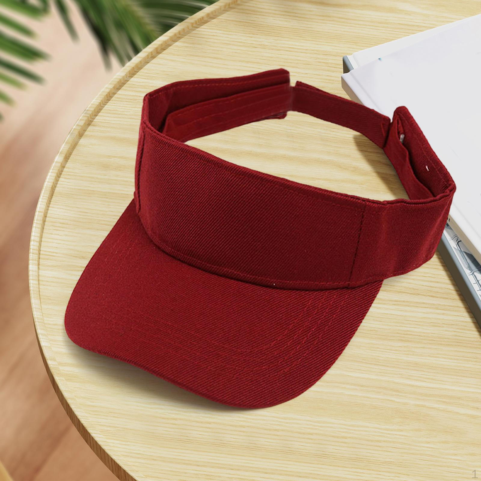 

Солнцезащитный козырек шляпа регулируемая для взрослых детей восхождения походы треккинг путешествия бордовый