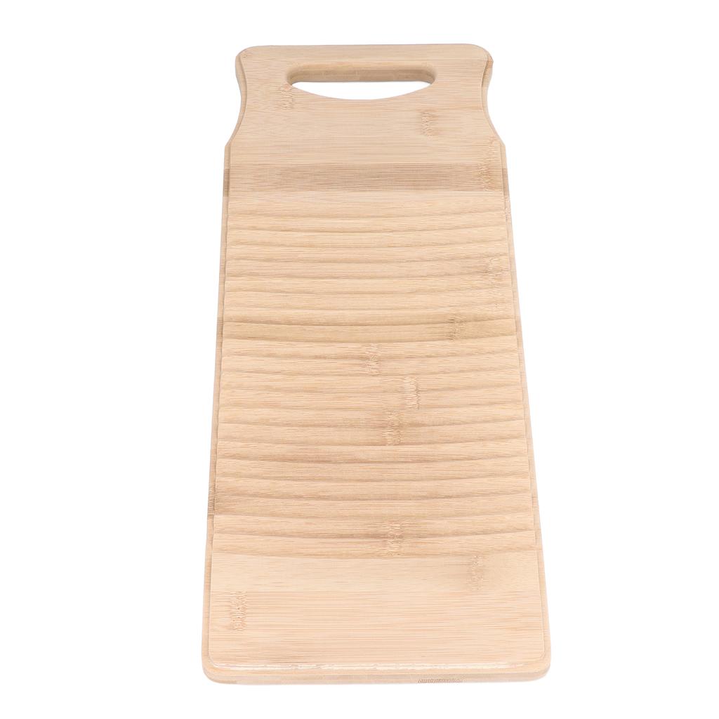 Bamboo Washboard Wooden Color Approx 19.7in Long Thickened Natural Bamboo Wear Resistant Sturdy Durable Wash Board