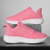 Pink Running Shoes Women Summer Outdoor Mesh Flat Walking Shoes Lightweight Comfortable Sports Breathable Sneakers for Women