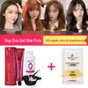 2026 Hair Dye Cream: Gray-Brown Linen, Black Tea Color, with Hair Care Benefits