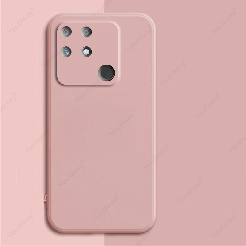 

Для Realme Narzo 50A Чехол Жидкий Силикон Оригинальный Квадратный Резиновый Чехол Для Realme Narzo 50A Чехол Для Realme Narzo 50A Narzo 50i Realme Narzo 50A розовый