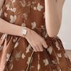 Daniel Wellington QUADRO series watch quartz movement stainless steel strap mother-of-pearl dial female watch simple small square watch DW00100510