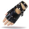 Coole Punk-Halbfinger-Lederhandschuhe für Damen für Nachtclub & Pole Dance