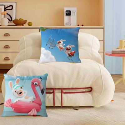 R-Rabbids Invaze Polštář Anime Polštář Pohovka Postel Hlavový Polštář Povlak na Polštář Potah na Polštář 45x45 Cm Móda