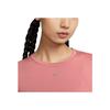 Nike One Classic Df Ss Top Solid Color Round Neck Short Sleeve T-Shirt Women Tops Pink FN2799-634