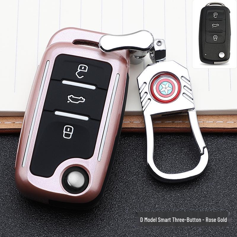 Volkswagen Key Case: Stylish Design with Buckle & Personalized Decoration