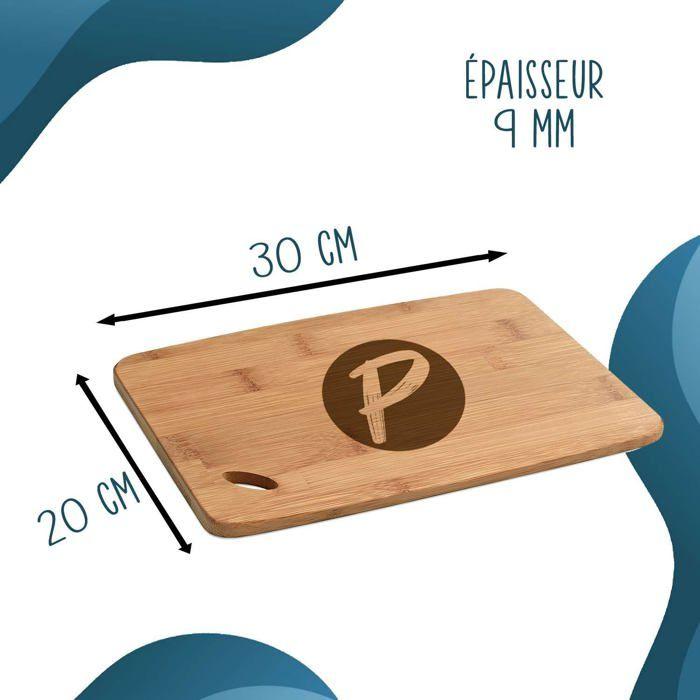 Planche à découper Aliyah Hérisson Grain - Plateau Apéro en Bambou Cadeau Gravé pour Femme Cuisine Barbecue