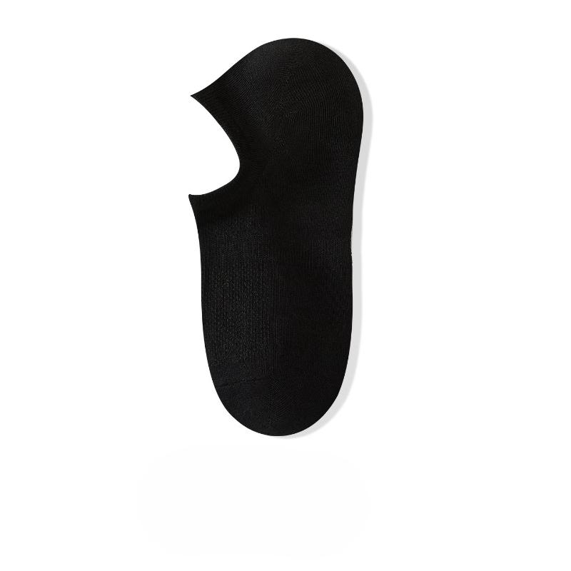 

Cotton Socks - Men s Casual Short Socks, Sweat-absorbing and Breathable, Plain Color, Invisible Socks 1 pair чёрный