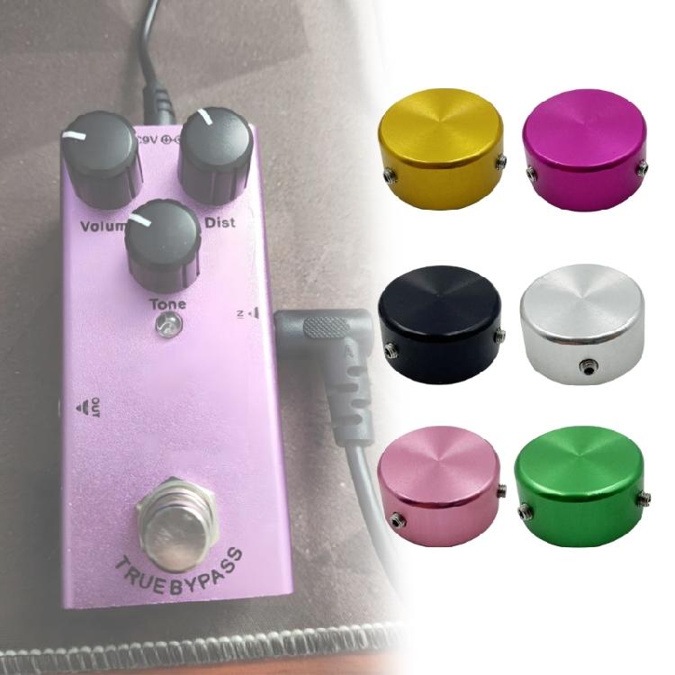 Guitar Pedal Toppers Caps Quick Installation Design Multiple Color Option Metal Texture Suitable for Improved Grip