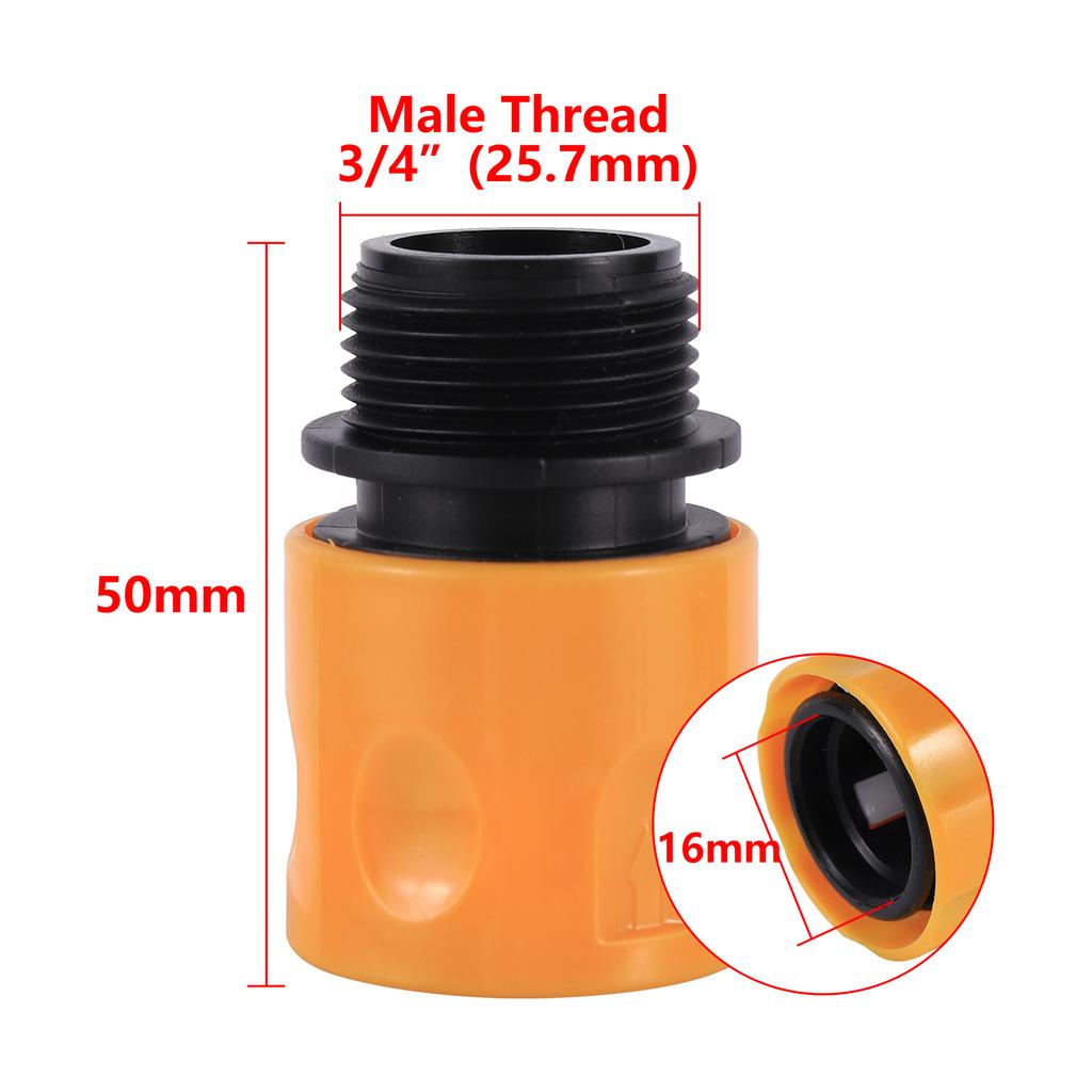 Quick Water Connector 1/2" 5/8" 1" Water Pipe Fast Connecting Joint Hose Tubing Repair Coupler Garden Irrigation Faucet Adapter
