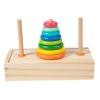 Wooden Children'S Early Education Educational Eight-Story Hannota Rainbow Tower Building Block Storage Stacking Music Matching Toys
