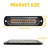 4PCS Amber 12LED Truck Car Warning Hazard Flashing Beacon Strobe Light Bar