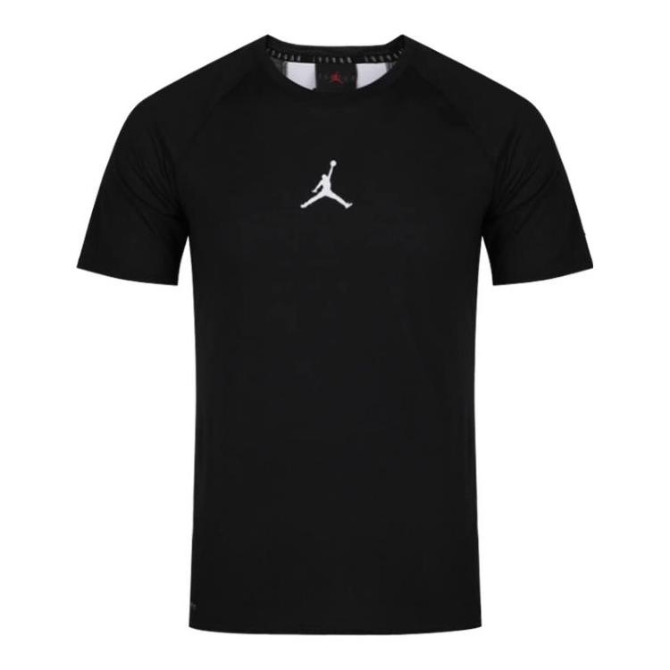 

Повседневная пуловерная футболка Jordan с принтом алфавита и круглым вырезом, мужские топы, черные 889714-013 M