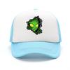 pc ATHACER Alien Theme Baseball Cap  Retro washed black  suitable for outdoor fashion Unisex and Women Halloween headwear