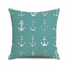 Watercolor sailing-themed sailboat Digital printing short plush pillow covers for car sofa office cushion cover home goods