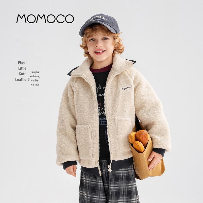 MOMOCO Boys' Winter Trendy Furry Coat