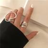 Ftcy S Exaggerated Lines Rings For Women Geometric Vintage Women‘S Unique Lines Massive Ring Set Jewelry Gifts