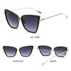 Metal Retro Oversized Sunglasses Women Sexy Cat Eye Luxury Sun Glasses Female Black Gradient Vintage Ladies