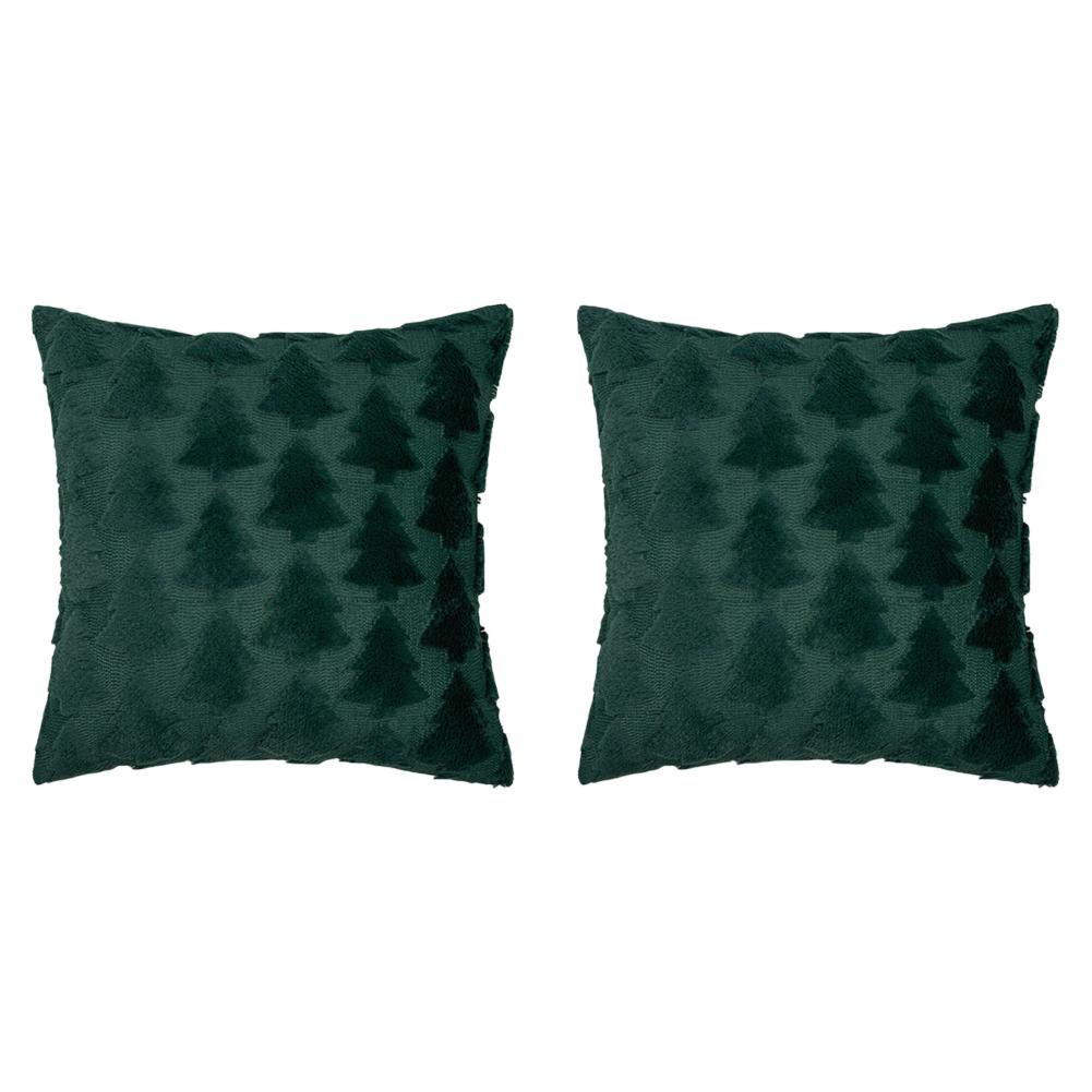 2/1PCS 45x45cm Christmas Cushion Cover Sofa Chair Car Throw Pillow Covers Christmas Home Decor Soft Plush Pouf Pillowcase