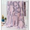 70x 140cm Thickened Super Absorbent Pure Cotton Bath Towel, Jacquard Household Cute Bath Towel, Pink and Yellow Wrap Towel for Women,1pc