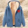 Women's Fashion Casual Sweatshirt Loose Zipper Cardigan Long Sleeve Hooded Jacket