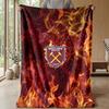 Coperta in Flanella con Stampa West Ham United, Morbida Calda Leggera Coperta da Divano Letto Campeggio