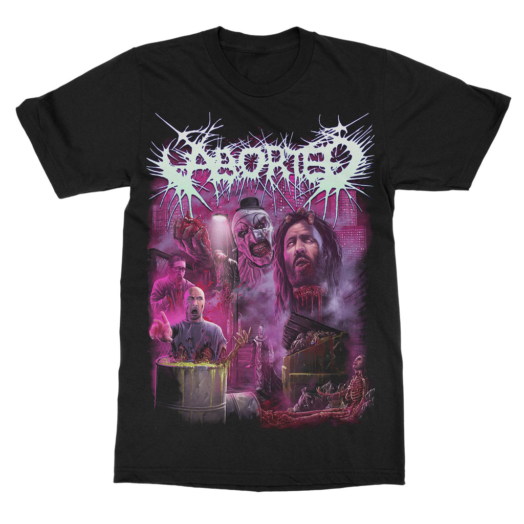 Hot Aborted Band Graphic Cotton Tshirt Unisex Summer Short Sleeve Fashion Brand Tee Luxury Casual Vintage Retro Top