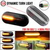 2 adet Dinamik Led Dönüş Sinyalleri Yan işaretleyici işık Lambası VW Volkswagen Bora Golf 3/4 Passat 3B Polo 6N Sharan Vento T5 KOLTUK Ibiza
