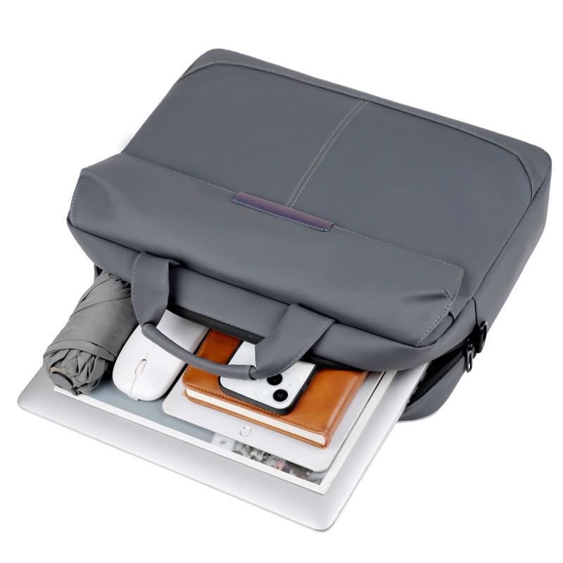 Lightweight Minimalist Commuter Briefcase Men Women Laptop Bag 15 Inch Notebook Carrier Shoulder Handbag