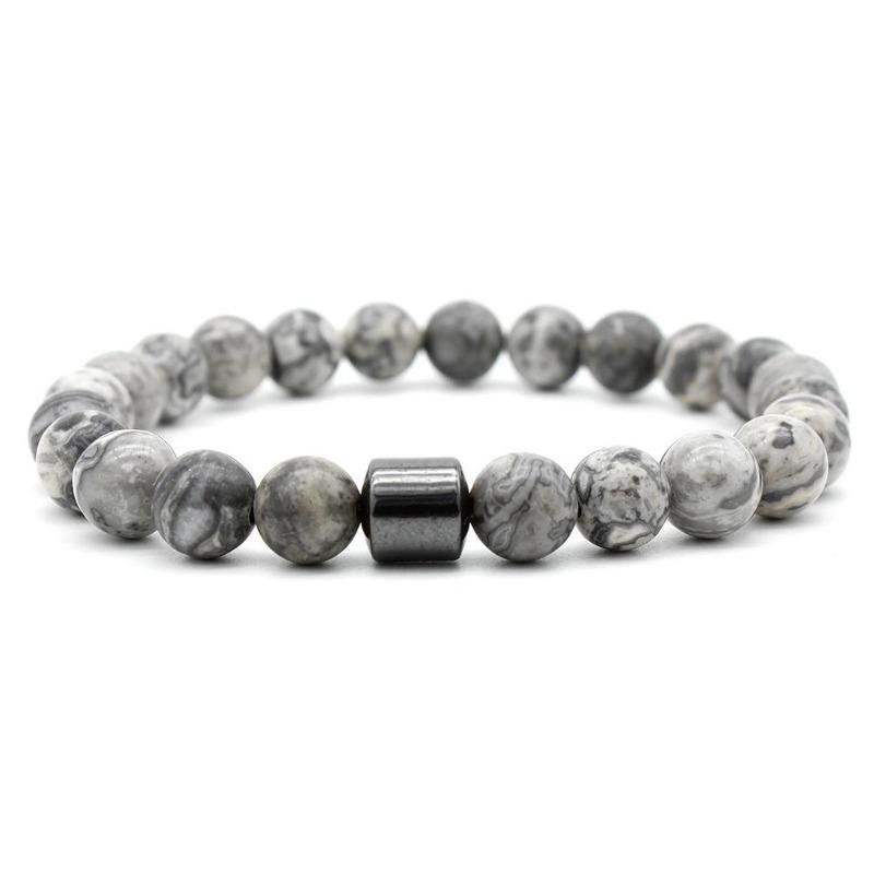 Braccialetto dimagrante alla moda, braccialetto micro magnetico, braccialetto in pietra naturale, braccialetto da donna con terapia magnetica, gioielli che creano una forma del corpo perfetta