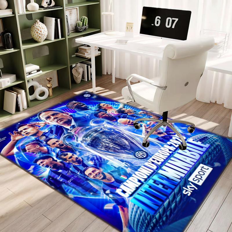 Famous F.C. Internazionale Milano Football Player Lautaro Martínez Carpet Is Suitable for Living Room and Bedroom Office Decorative Carpet L8