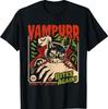Vampurr colpisce ancora! Maglietta Grafica Vintage Gatto Divertente Halloween4